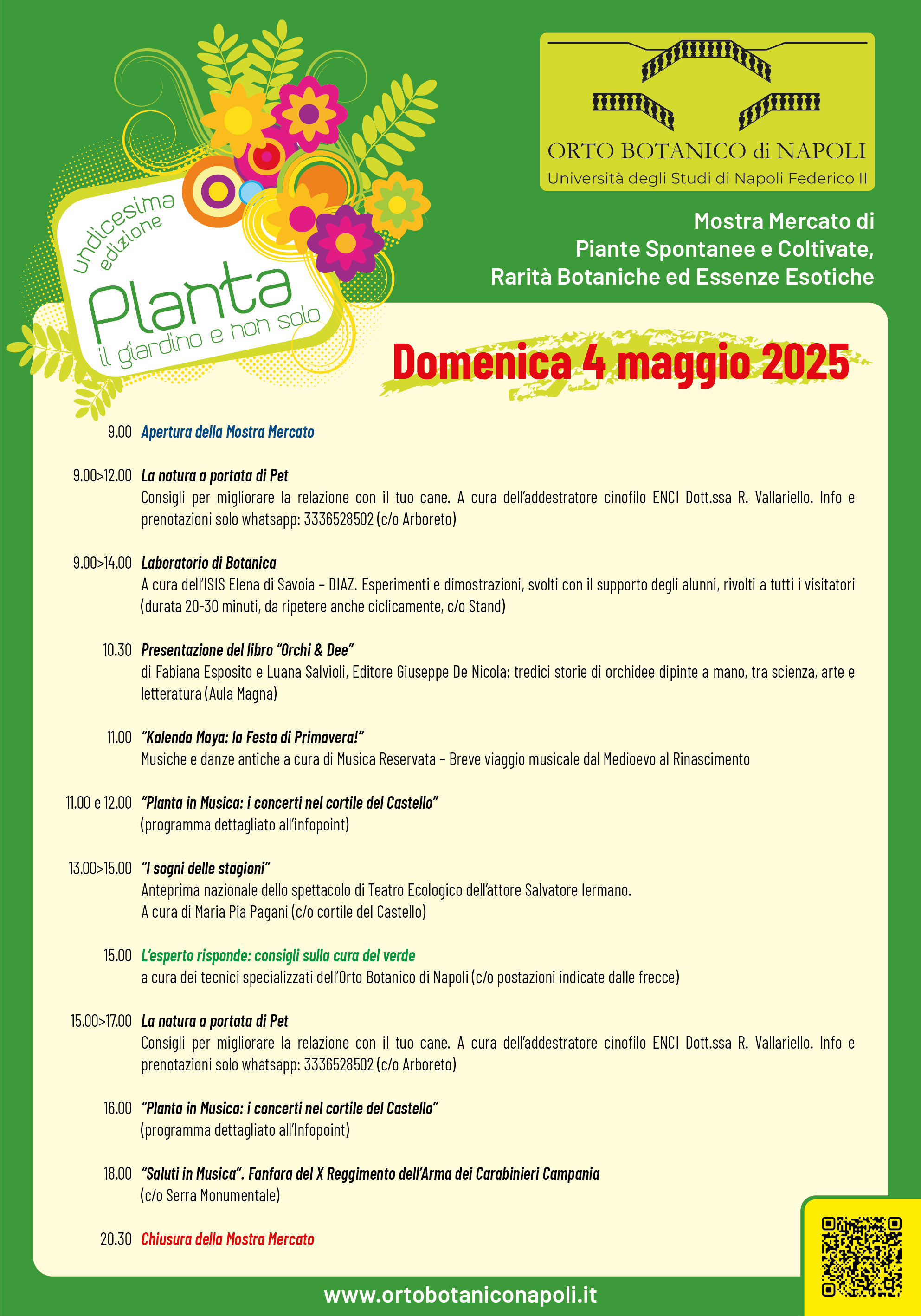 Planta 2025 La Grande Mostra Mercato Gratuita Nel Real Orto Botanico Manifesti 70x100 Planta 2025 VEN SAB DOM 03